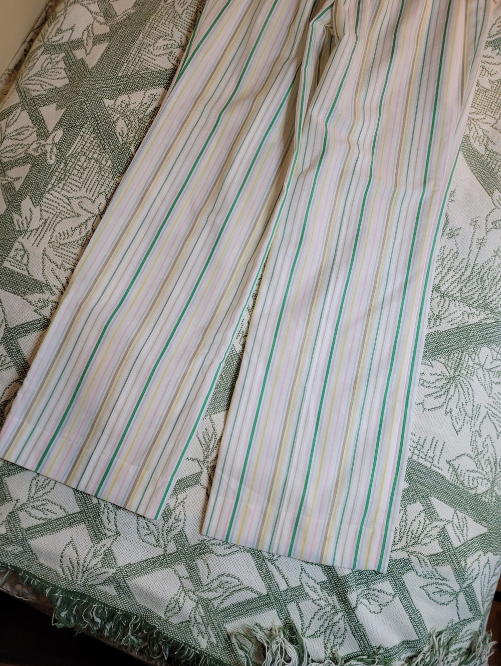 DeadStock Jantzen Striped Wide-Leg Pants in Pastel Multicolor - Picture 9 of 11